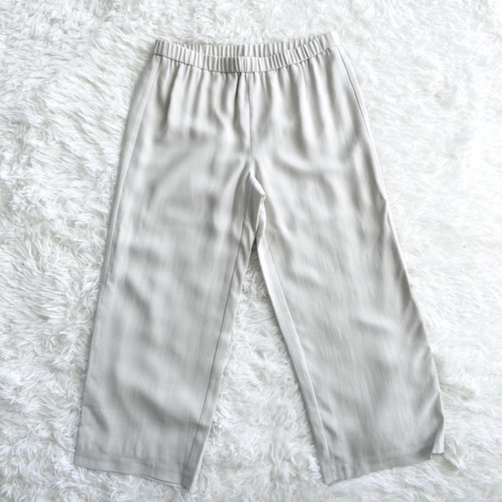 π€New! Eileen Fisher Bone Straight Cropped Pants - Picture 2 of 7